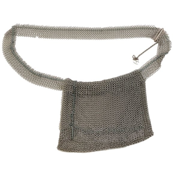 Chanel Silver Chainmail Belt with Pouch main image 5